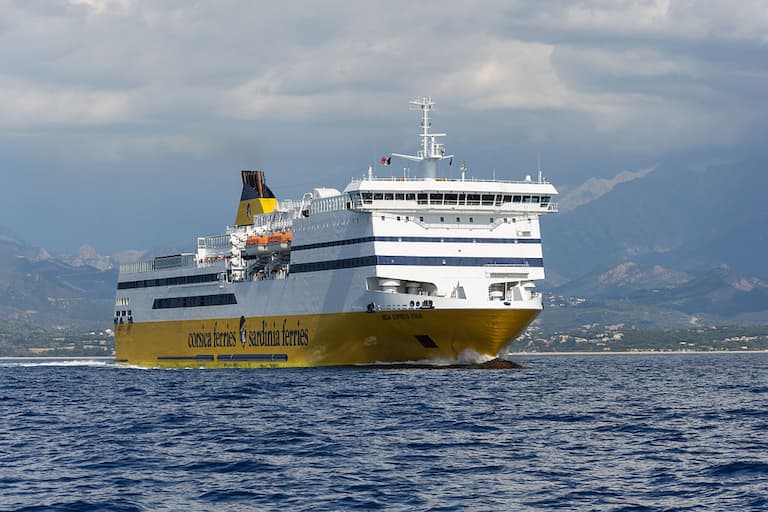 Ferry in Corsica. CC by Myrabella