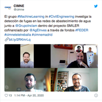 #cimneteletreballa, the staff of CIMNE continues working from home