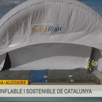 Buildair installs an inflatable hangar at the Lleida-Alguaire airport
