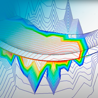 New concrete dam fracture video using GID Simulation