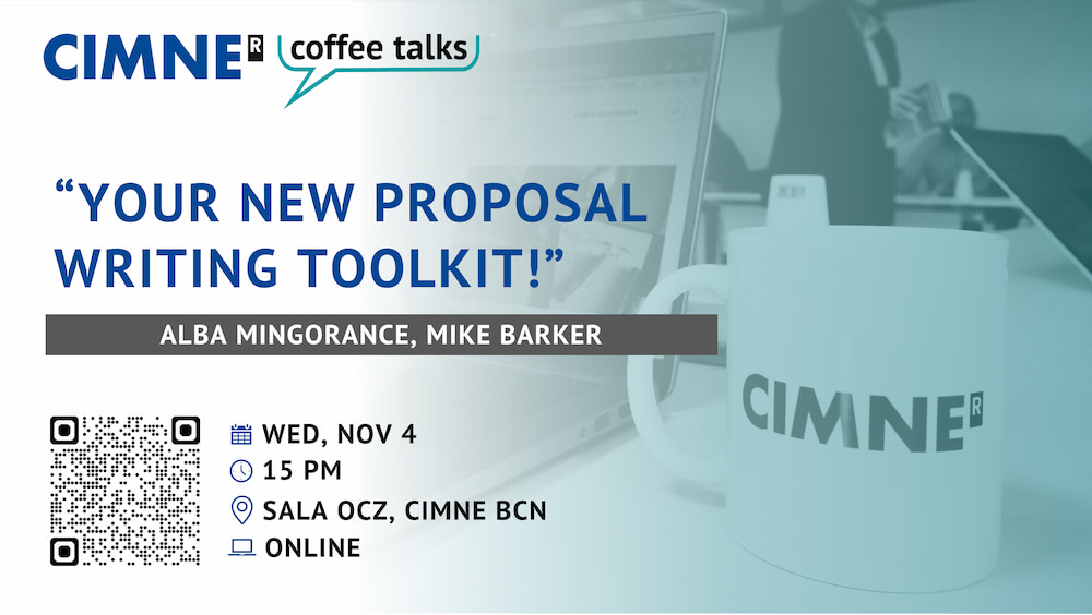 CIMNE Coffee Talk: “Your New Proposal Writing Toolkit!”